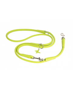 Multi functional rolled reather Leash